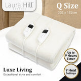 Laura Hill Fleece 9 Level Heated Electric Blanket - Queen KDA6-152-CM