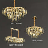 BAMDECOR C3345 Modern Luxury Crystal-leaf Chandelier LED Fashion Creativity Pendant Ceiling V255-BAM-C3345-60