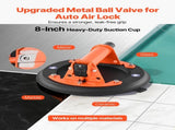 Vacuum Cup, 203 mm Vacuum Glass Lifter with Metal Handle, 195 kg Max Lifting Capacity Tile V952-SDXP8YC275BJBHP02001V0
