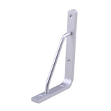 Worgeous 2 PCS Heavy Duty Shelf Brackets Thickened Silver Shelf Support Bracket Aluminium Alloy V1189-LWWAL-20260327-03286