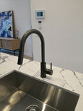 2023 Matte Black Pull out Kitchen tap Solid stainless steel PVD plated V549-BLACKPULLNEW4