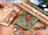 Christmas Gift Wrapping Paper - 6-Pack "Fireplace Sweet Dreams" Series V1192-D47