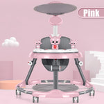 PINK Upgrade Adjustable Baby Walker Stroller Play Activity Music Kids Ride On Toy Car V201-DP240157