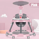 PINK Upgrade Adjustable Baby Walker Stroller Play Activity Music Kids Ride On Toy Car V201-DP240157