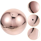 Outdoor Gazing Ball Gazing Globe Mirror Ball Stainless Steel Rose Gold for Gardens 1Set V1369-AZ3-W-21449
