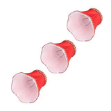 3Pcs E14 Fabric Lamp Shade Modern ClipOn Lampshade for Home Wall Candle Lamps Chandelier Red V1294-YM0901-3119210187111