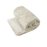 Herringbone Coral Fleece Blanket Throw Rug 150x200 cm Oyester V442-ABR-THROW-CORALHERRINGBONE-OYSTER-RE