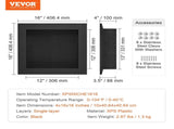 Shower Ready for Tile 40.64 x 40.64 cm, Single Shelf Organizer, Square Corners Wall-inserted V952-SLLYBK1C16YCJHDDFV0