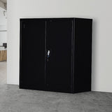 Two-Door Shelf Office Gym Filing Storage Locker Cabinet Safe V63-799167