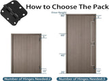 20 Pack Matte Black Door Hinges 3x3 Inch Standard Bedroom Door Hinge,Black Hinges for Interior Doors V1259-DP01-A-3408