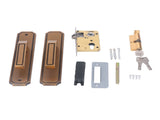 Front Exterior Door Handle Lockset Aluminum Alloy Silent Home Door Handle Lock with Keys for Bedroom V1294-YM0521-3114230026911