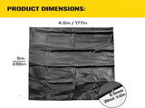 Heavy Duty 0.5mm HDPE Pond Liner Waterproof Sheet 4.5m x 6m for Garden & Fish Ponds V324-PDLINER45X6