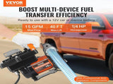 Fuel Transfer Pump 12V 15 GPM 1/4 HP Diesel Pump with Auto Fuel Nozzle V952-FBBMG15GPM14E8RUQV9