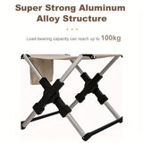 folding camping chair, portable outdoor seat, camping furniture, lightweight folding chair, carry V1102-132-BEI-67125