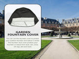420D Oxford Fabric Black D36 x Inch Garden Fountain Cover With Drawstring V1370-AZ4-20812