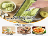 Heated Ice Cream Scoop with LED Display & 3400mAh Battery Rechargeable, IP67 Waterproof, Instant V1107-CS-DJRBJLWS