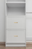 BASEL WALK IN WARDROBE KIT - WHITE - HAMPTONS - OVAL BRASS V164-ECW5H05G