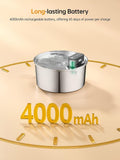 Wireless Pet Water Fountain for Cats and Small Dogs, 304 Stainless Steel, 3.2L Capacity, V1341-ZY-5NM2GH6C-D1