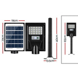 Leier 80 LED Solar Street Light Flood Motion Sensor Remote STL-OP-80-B