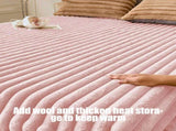 Velvet Fleece Fitted Sheet Bed Sheet, Plain Thermal Warm Bedding, Flannel Fitted Sheet, Super V1189-WXFWAL-20260319-00918