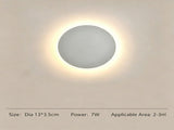 13CM White Regular Eclipse LED Wall Light Stepless Dimming V1221-XM-LB422-GM31