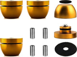 4 Pcs Ball Beads Speaker Feet Turntable Platform Pads Audio Shock Absorber Subwoofer V1192-AZ-W-11920