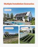 VEVOR Solar Pool Heater 1235 x 3100mm Aboveground & Inground Pool Heating System V952-QGKWX1J48120ANXOP001V0