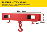 Forklift Lifting Hook 6000 LBS Capacity Forklift Lifting Hoist Swivel Hook Mobile Crane Forklift V952-2TCCDGJ0000000001V0