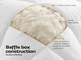Giselle Bedding Wool Quilt 800GSM Extra Thick King Winter Doona Baffle Box Construction 100% Wool QUILT-WOOL-800-K