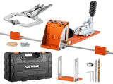 Pocket Hole Jig Kit, 12.7 to 38.1 mm Adjustable, Jig Pocket Hole System with Toolcase, C-Clamp, Step V952-TSXKKJJSTZS0VCOTF001V0