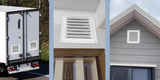 2pcs Attic Vent Soffit Vent Aluminum Wall Vent Metal Shed Vent Square Vent Louver Vent Grille with V1259-DP01-A-3318