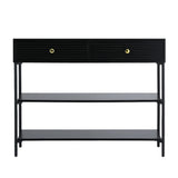 Artiss Console Table 3-Tier Black FURNI-N-CST-01-BK