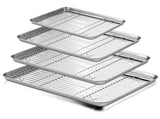 Baking Sheet With Cooling Rack, Half Sheet Pan With Wire Rack Set, Oven Baking Tray and Rack V1189-WXFWAL-20260319-01076