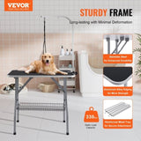 Pet Grooming Table Arm with Clamp, 915 x 610mm Dog Grooming Station, Foldable Pets Grooming Stand V952-ZDMRZ36INCH0NADPDV0