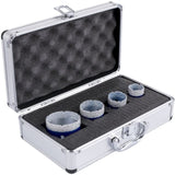 Diamond Drills 4PCS Diamond Hole Saw 35/40/50/68mm Tile Hole Saw Kit Vacuum Brazed Diamond Drill V952-JT435405068MM71UZV0