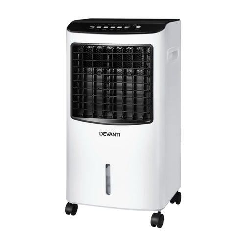 Devanti Evaporative Air Cooler Conditioner 8L EAC-C-RC-11C-WH