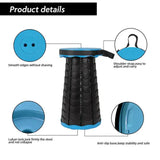 Rainbow Telescopic Stool - Collapsible, Portable, Foldable, and Adjustable Compact Chair V888-ELOSUNG10707