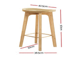 Artiss 2x Bar Stools Bamboo Rattan Stool Counter Chair Kitchen Barstools BA-Y-1033-NAX2