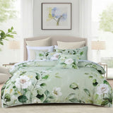 Bianca Salisbury Sage Floral Cotton Sateen Quilt Cover Set Queen V442-BCA-QUILTCS-SALISBURY-SAGE-QS