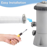 Swimming Pool Filter Connection Pipe Durable PE Plastic Drainage Hose for Sand Filter Systems V1192-AZ-W-24149