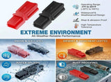 120-Pack Power Connectors Quick Disconnect Kit Tool-Free Easy Assembly, Weather Resistant, for V1366-AZ2-W-15088