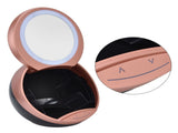 Round Makeup Mirror Dimmable White LED 2 In 1 USB Charging Cosmetic Mirror with Storage Box for V1294-YM0901-3119210130212
