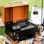 Asmoke AS350 Portable Wood Pellet Grill - Vibrant Orange V642-ASMOKE-AS350-PORTABLE-WOOD-PELLET-GRILL-VIBRANT-ORANGE