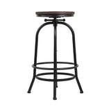 Artiss Bar Stools Adjustable Wood Chairs BA-TW-V17-T14134-BK