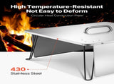 Fire Pit Heat Deflector, 645x645x370 mm Square Outdoor Burner Cover, Stainless Steel Bonfire Camping V952-HKGRZFX25YC0ER15N001V0