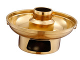22cm 410 Stainless Steel Dessert Pan Dry Dessert Container Pot Fruit Bowl Fountain Fondue for V1294-YM0901-3118240131611