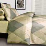 Big Sleep Argyles Beige Quilt Cover Set Single V442-HIN-QUILTCS-ARGYLES-BEIGE-SB