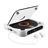 Portable Bluetooth CD Player Supports USB /Wired Playback Rechargeable Walkman Black V1263-JX-7002-2