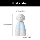 Glazed Ceramic Memorial Urn for Pets, A Sealed Display Holder with Home Shelf Placement and Quiet V1107-136-81759-YEL