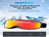 Outdoor sports products ,Winter skiing anti UV card myopia cylindrical double-layer anti fog skiing V1091-SK-0475